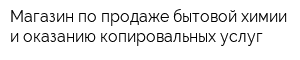 Магазин по продаже бытовой химии и оказанию копировальных услуг