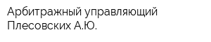 Арбитражный управляющий Плесовских АЮ