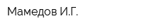 Мамедов ИГ