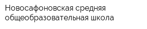 Новосафоновская средняя общеобразовательная школа