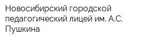 Новосибирский городской педагогический лицей им АС Пушкина