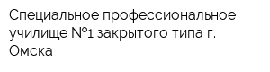 Специальное профессиональное училище  1 закрытого типа г Омска