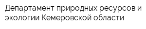 Департамент природных ресурсов и экологии Кемеровской области