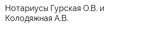 Нотариусы Гурская ОВ и Колодяжная АВ