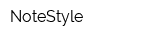 NoteStyle