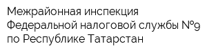 Межрайонная инспекция Федеральной налоговой службы  9 по Республике Татарстан