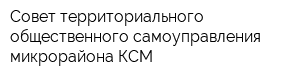 Совет территориального общественного самоуправления микрорайона КСМ