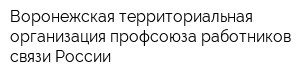 Воронежская территориальная организация профсоюза работников связи России