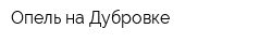 Опель на Дубровке
