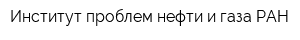 Институт проблем нефти и газа РАН