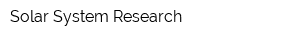 Solar System Research