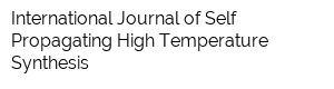 International Journal of Self-Propagating High-Temperature Synthesis