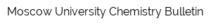 Moscow University Chemistry Bulletin