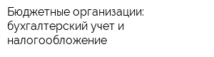 Бюджетные организации: бухгалтерский учет и налогообложение