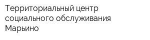 Территориальный центр социального обслуживания Марьино