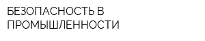 БЕЗОПАСНОСТЬ В ПРОМЫШЛЕННОСТИ