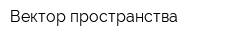 Вектор пространства