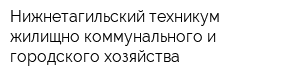 Нижнетагильский техникум жилищно-коммунального и городского хозяйства