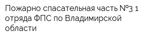 Пожарно-спасательная часть  3 1 отряда ФПС по Владимирской области