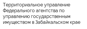 Территориальное управление Федерального агентства по управлению государственным имуществом в Забайкальском крае