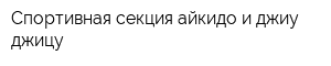 Спортивная секция айкидо и джиу-джицу