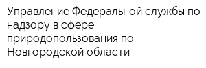 Управление Федеральной службы по надзору в сфере природопользования по Новгородской области