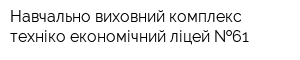 Навчально-виховний комплекс техніко-економічний ліцей  61