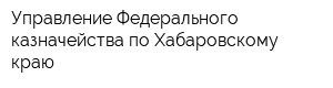 Управление Федерального казначейства по Хабаровскому краю