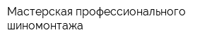 Мастерская профессионального шиномонтажа