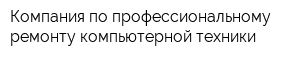 Компания по профессиональному ремонту компьютерной техники