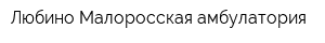 Любино-Малоросская амбулатория