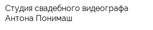 Студия свадебного видеографа Антона Понимаш