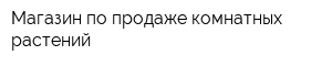 Магазин по продаже комнатных растений