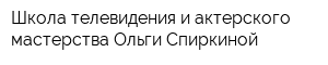 Школа телевидения и актерского мастерства Ольги Спиркиной
