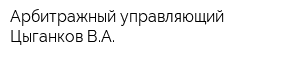 Арбитражный управляющий Цыганков ВА