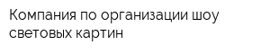 Компания по организации шоу световых картин