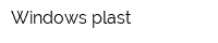 Windows plast