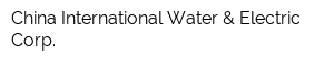 China International Water & Electric Corp