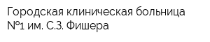 Городская клиническая больница  1 им СЗ Фишера