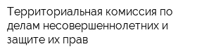 Территориальная комиссия по делам несовершеннолетних и защите их прав