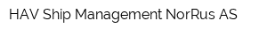 HAV Ship Management NorRus AS