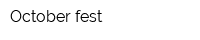October fest