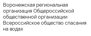 Воронежская региональная организация Общероссийской общественной организации Всероссийское общество спасания на водах