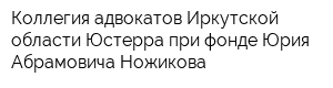 Коллегия адвокатов Иркутской области Юстерра при фонде Юрия Абрамовича Ножикова