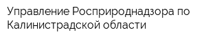 Управление Росприроднадзора по Калинистрадской области