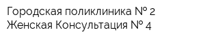 Городская поликлиника   2 Женская Консультация   4