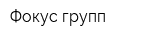Фокус групп