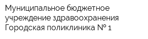 Муниципальное бюджетное учреждение здравоохранения Городская поликлиника   1