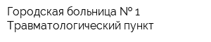 Городская больница   1 Травматологический пункт