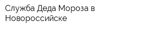 Служба Деда Мороза в Новороссийске